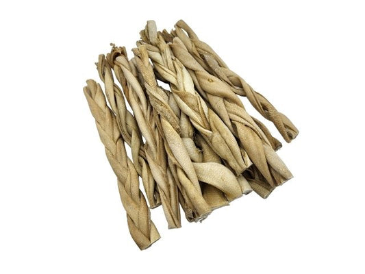 Braided Lamb Skin Chews For Dogs