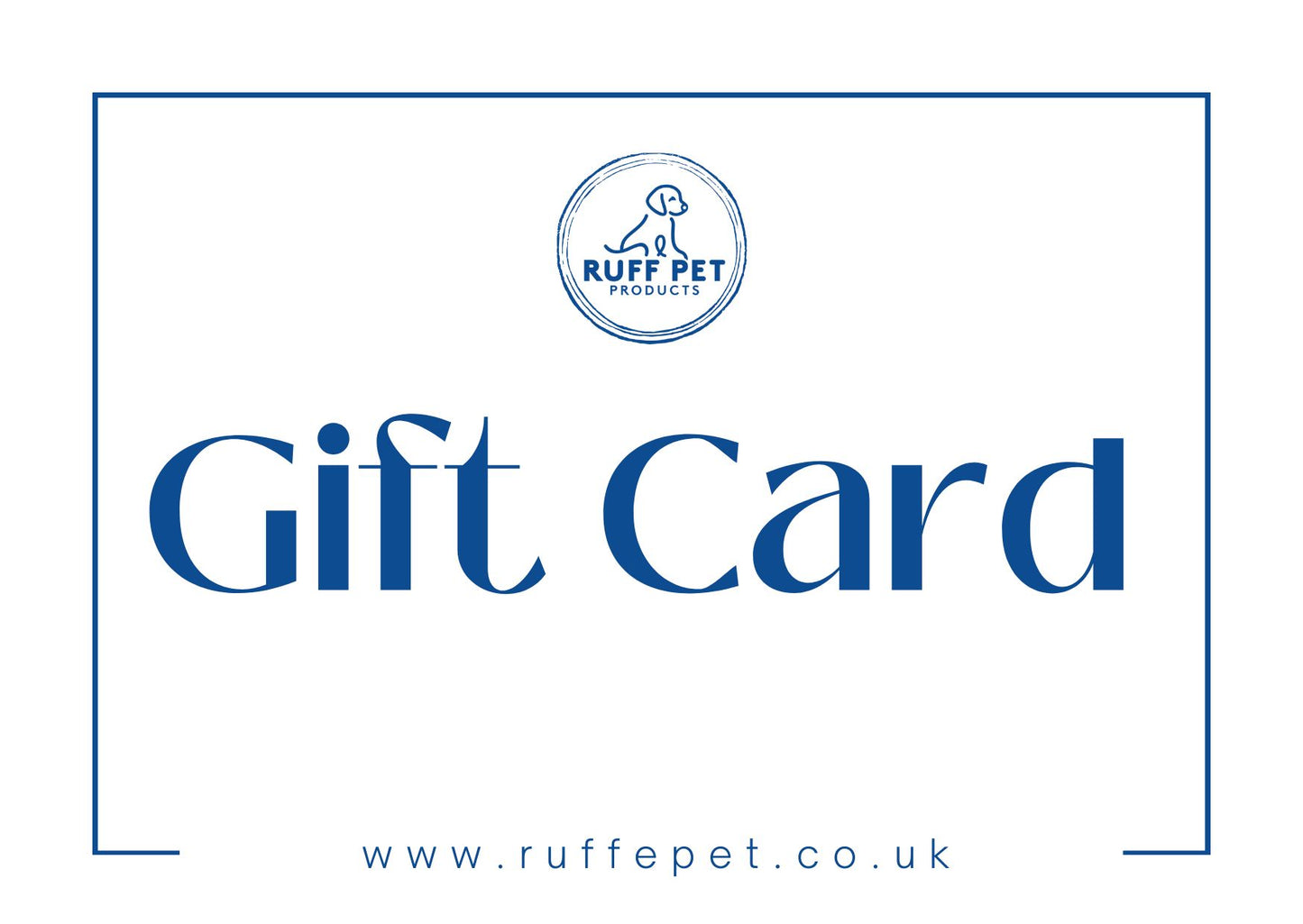 Ruff Pet Natural Dog Treats Gift Cards