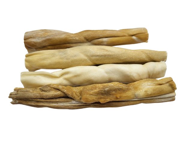 Lamb Skin Roll Chews 15cm 4 Pack For Dogs