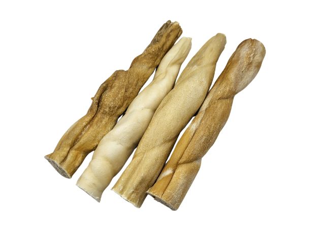 Lamb Skin Roll Chews 15cm 4 Pack For Dogs