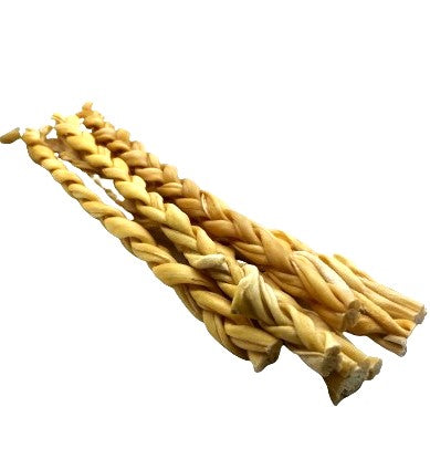 Braided Lamb Skin Chew Treat For Dogs Long 30cm