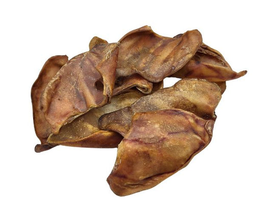 Pigs Ear Chewing Treats For Dogs - Pork Chew - 1, 5 and 10 Packs