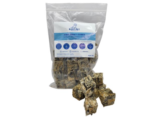 Fish Jerky Cubes Treat For Dogs